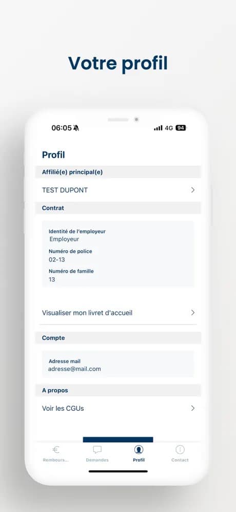 Jutheau-Husson — écran de l'app assurance (3)